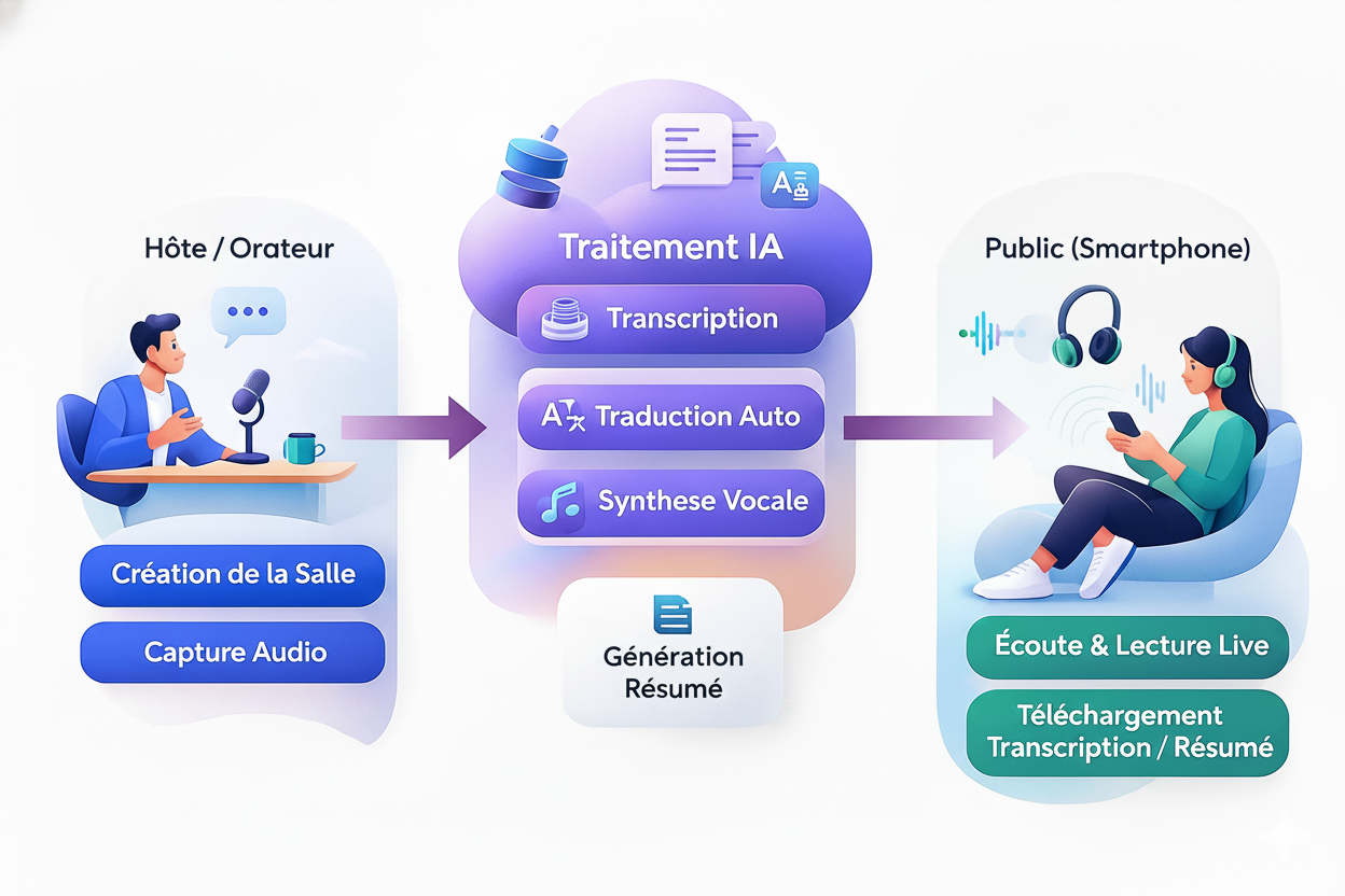 TradLive Conférence - Solution de traduction pour conférences
